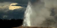 An explosion at Yellowstone National Park